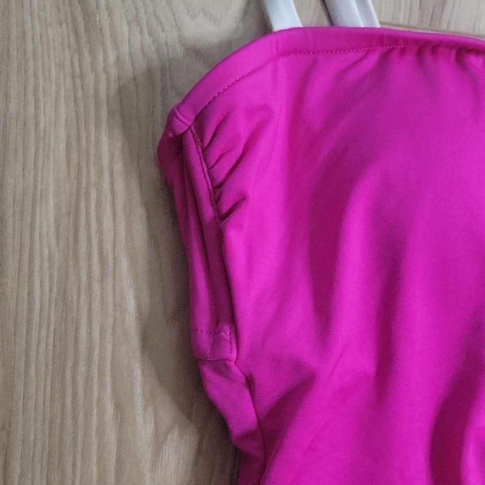Shade and Shore Pink Colorblock Cut-out Swimsuit - Picture 8 of 12